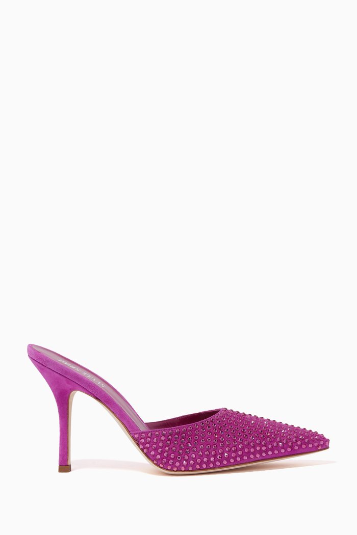 

Hollywood 95 Mules in Suede, Pink
