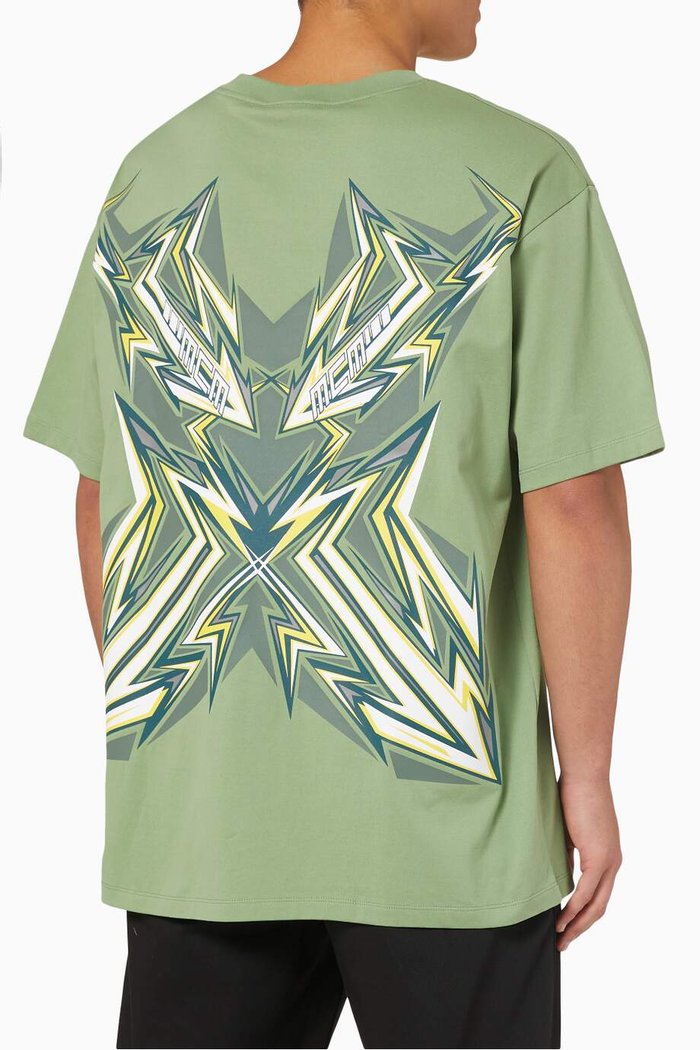 

T-shirt in Cotton Jersey, Green