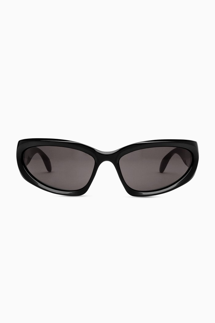 Swift Oval Sunglasses in Bio Injected Nylon, Black