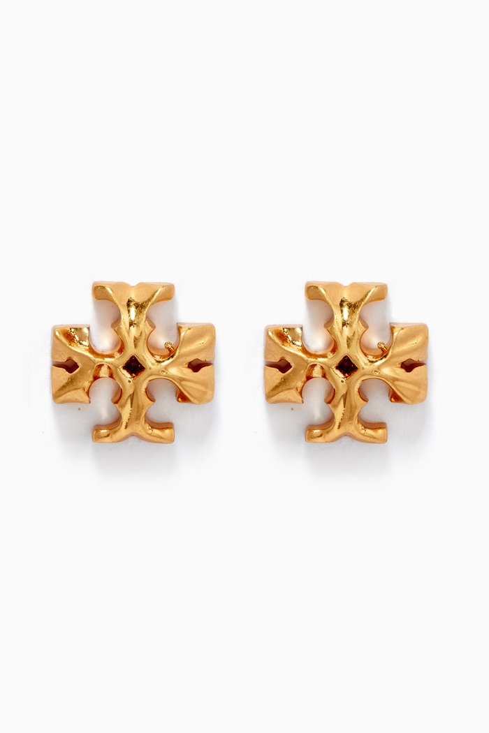 

Roxanne Stud Earrings in 18kt Gold-plated Brass, Silver