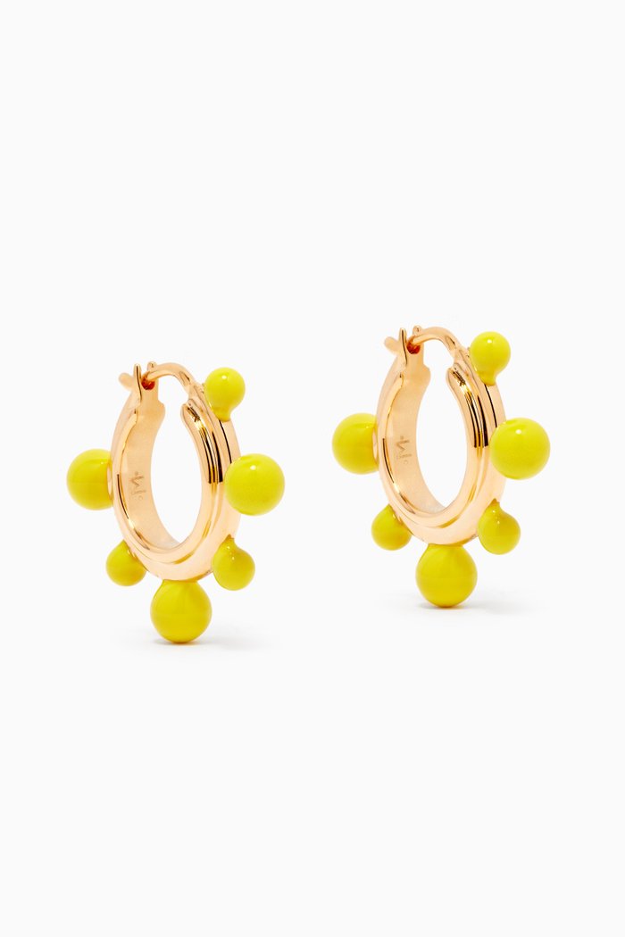 

Good Vibes Hoop Earring in 18kt Gold-plated Vermeil, Yellow