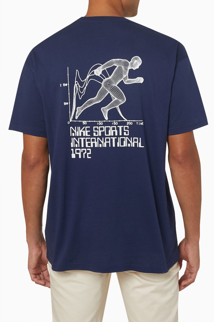 

Circa Graphic T-shirt in Cotton-blend, Blue