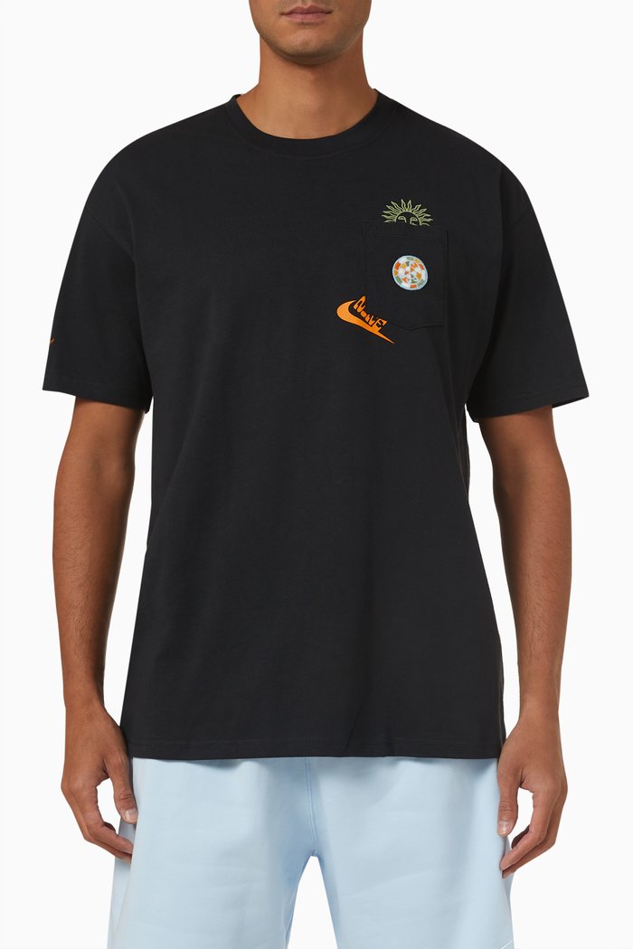 

Sole Craft Pocket T-shirt in Cotton-jersey, Black