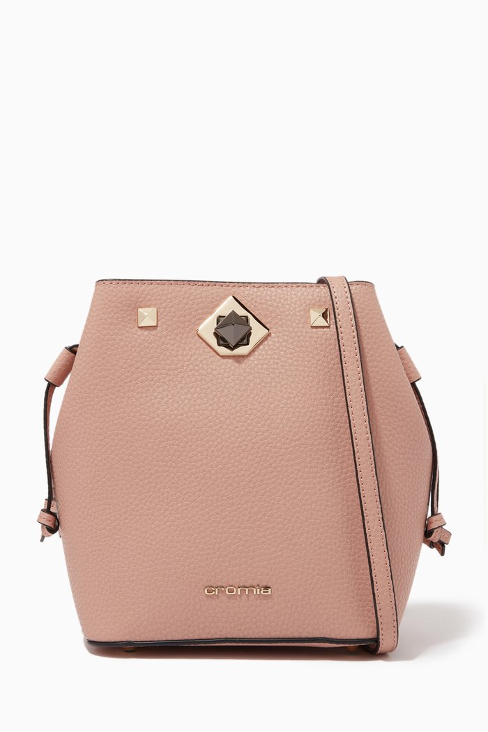 

Mina 2012 Shoulder Bag in Deer-print Calfskin, Neutral