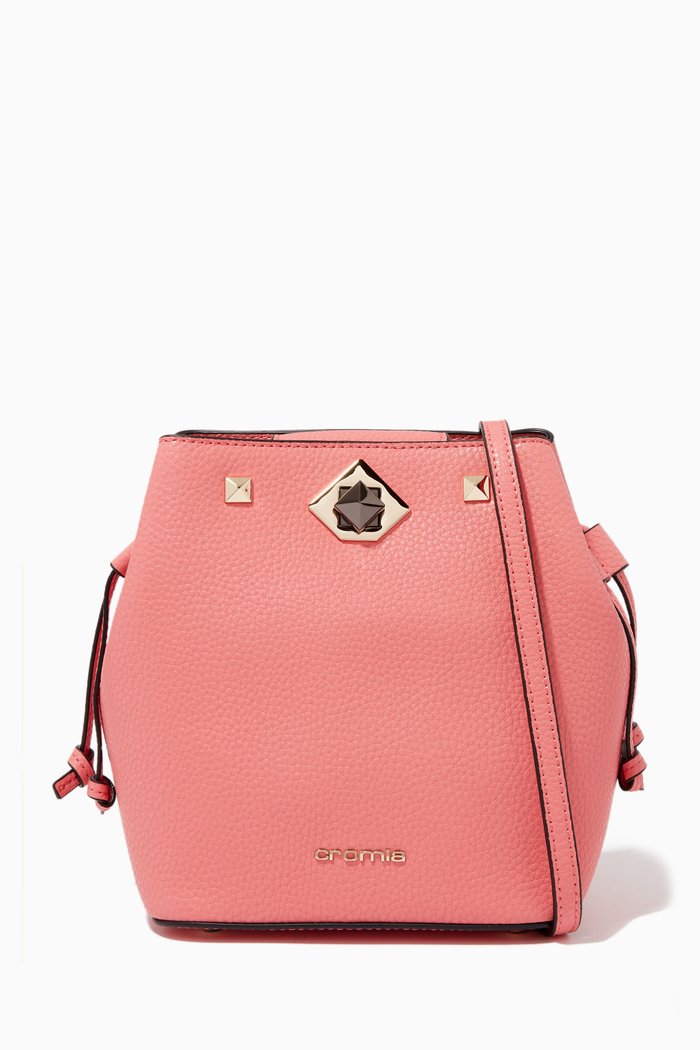 

Mina 2012 Shoulder Bag in Deer-print Calfskin, Pink