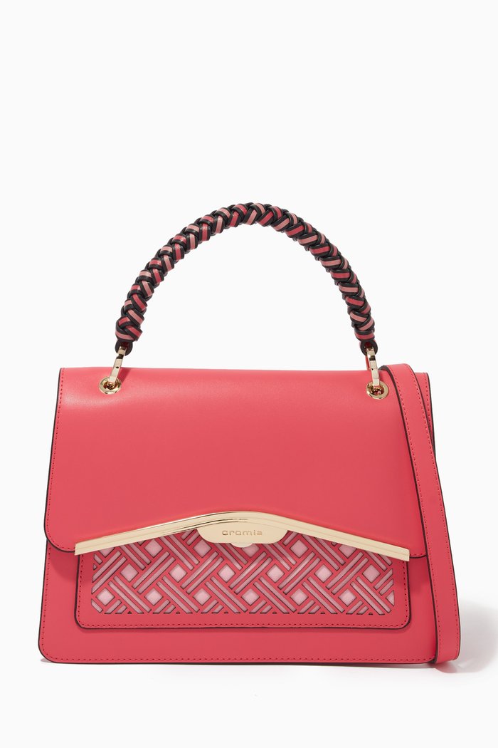 

Kaleido Handbag in Calfskin, Pink