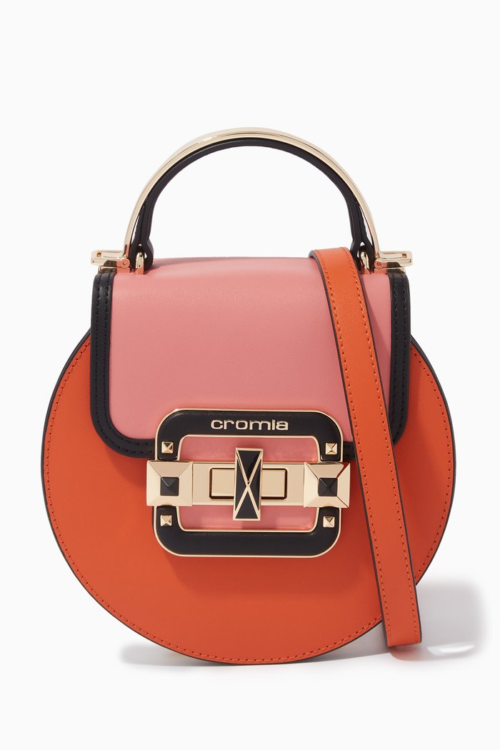 

IT Rayan Shoulder Bag in Calfskin, Orange