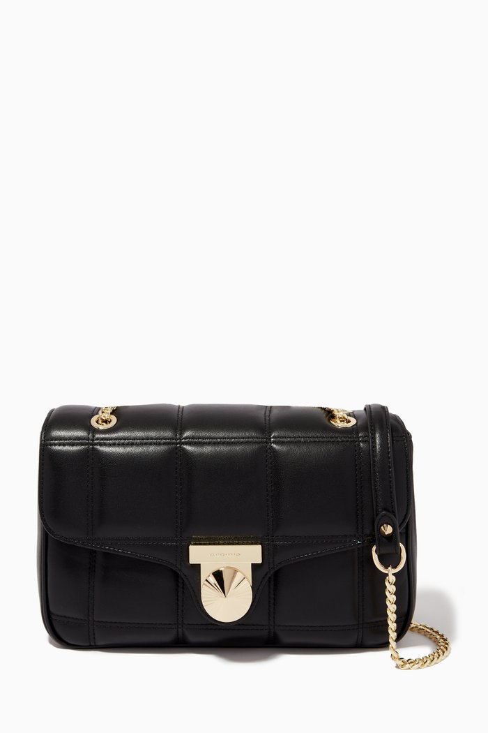 

Kiss Me Shoulder Bag in Calfskin, Black