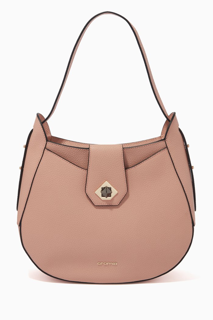 

Mina 2012 Handbag in Deer-print Calfskin, Neutral