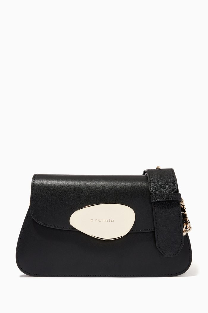 

Paradise Shoulder Bag in Calfskin, Black