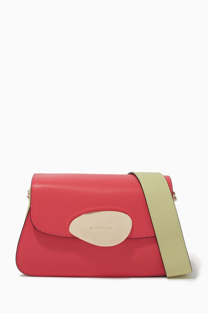 Paradise Shoulder Bag in Calfskin, Pink