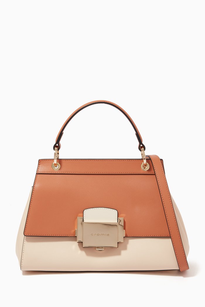 

Moonlight Handbag in Calfskin, Neutral