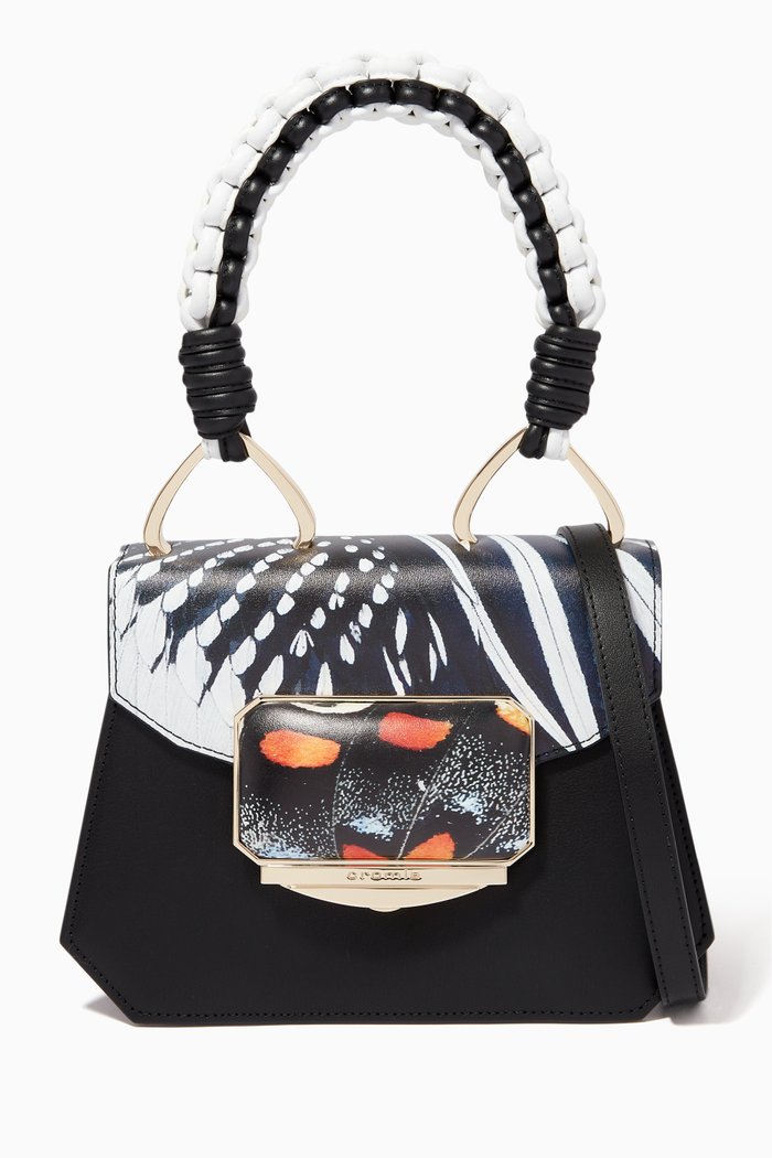 

Oasi Essence Handbag in Calfskin, Black