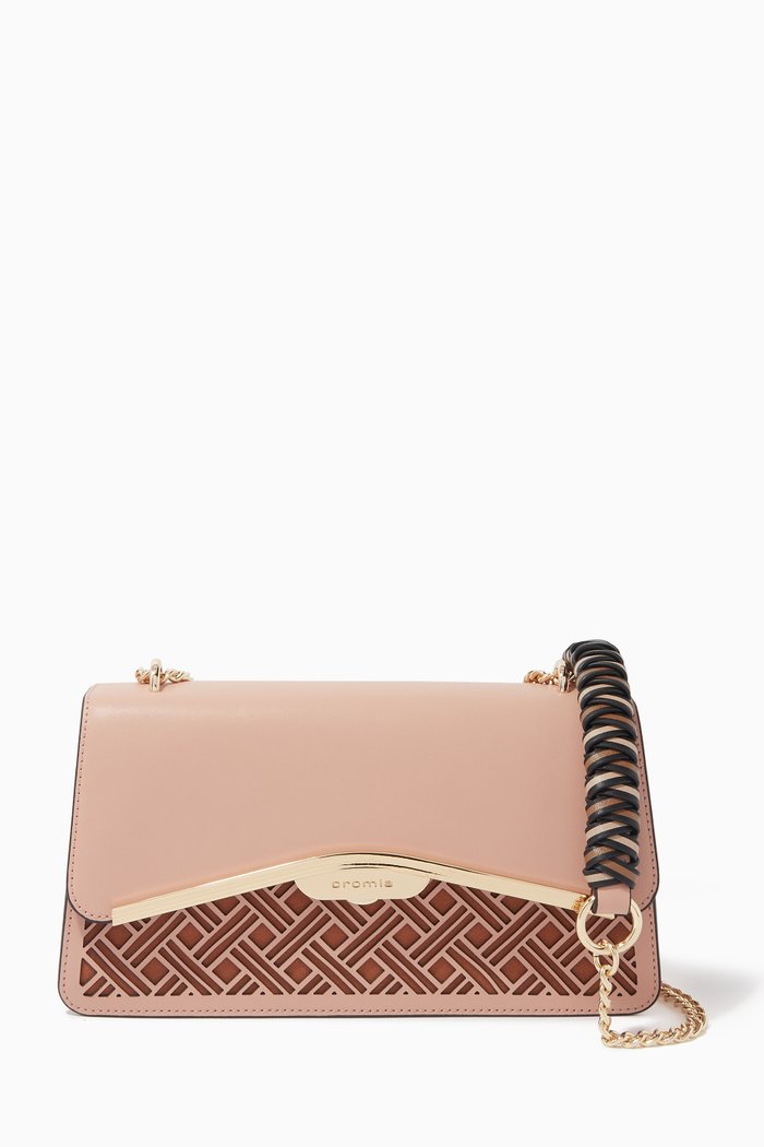 

Kaleido Shoulder Bag in Calfskin, Neutral