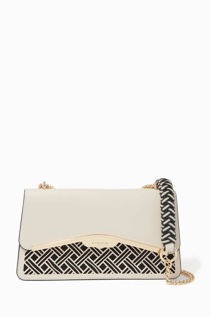 

Kaleido Shoulder Bag in Calfskin, Neutral
