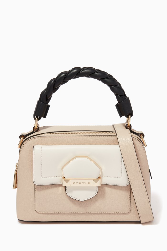 

Escape Handbag in Micrograin Calfskin, Neutral