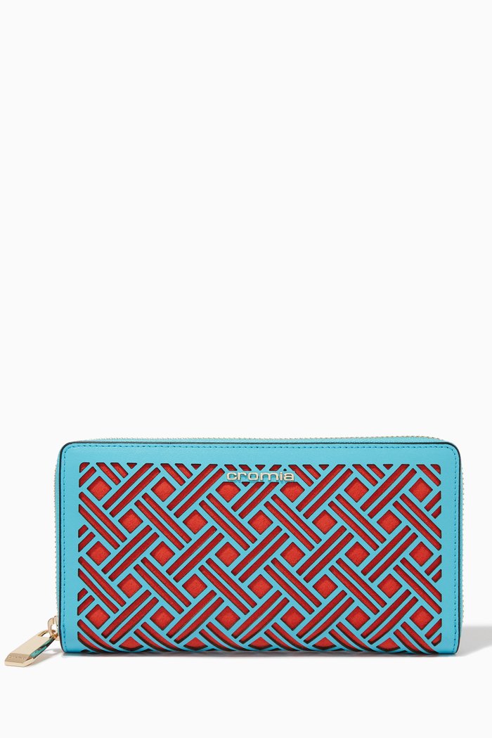 

Kaleido Wallet in Calfskin, Blue