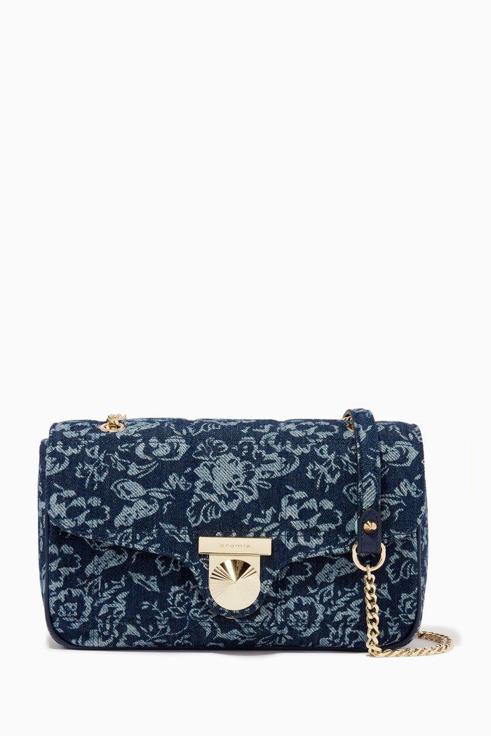 

Shoulder Bag in Denim, Blue