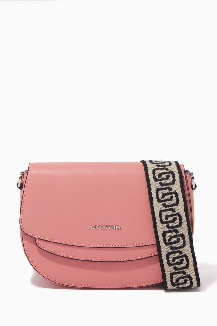 

Shoulder Bag in Calfskin, Pink