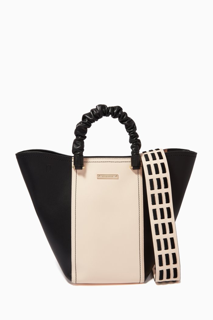 

Trilly Handbag in Calfskin & Suede, Black
