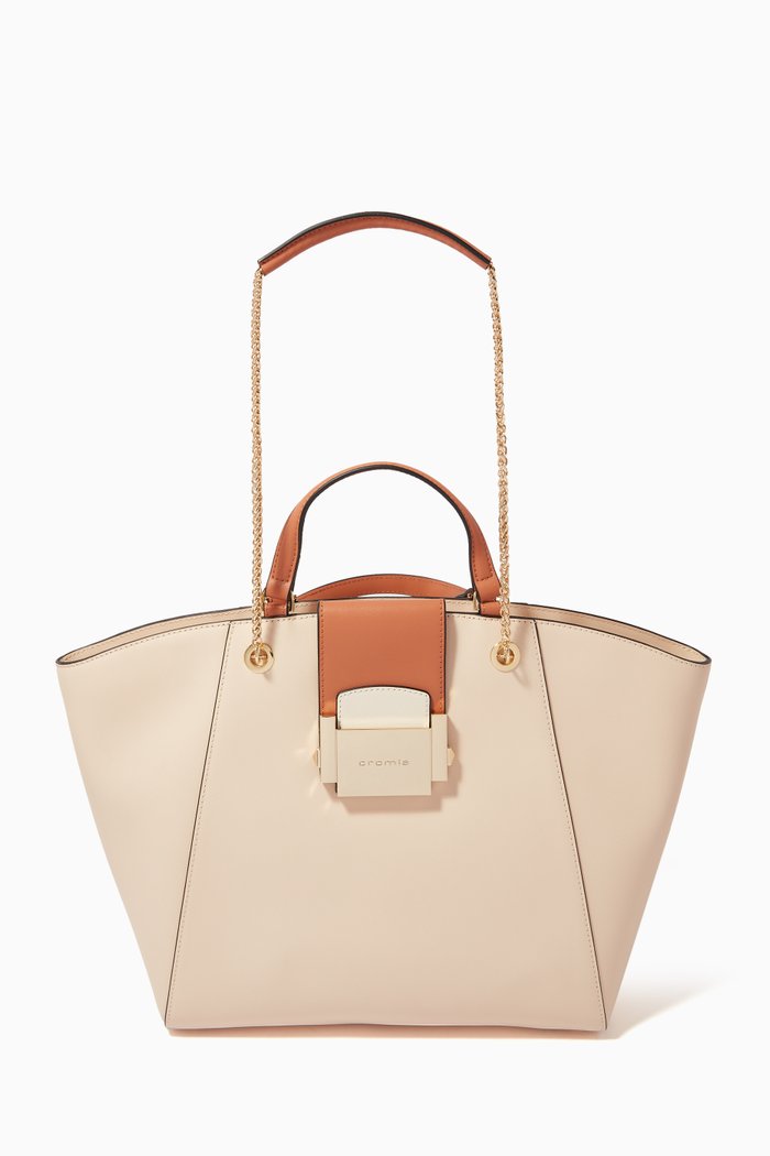 

Moonlight Handbag in Calfskin, Neutral