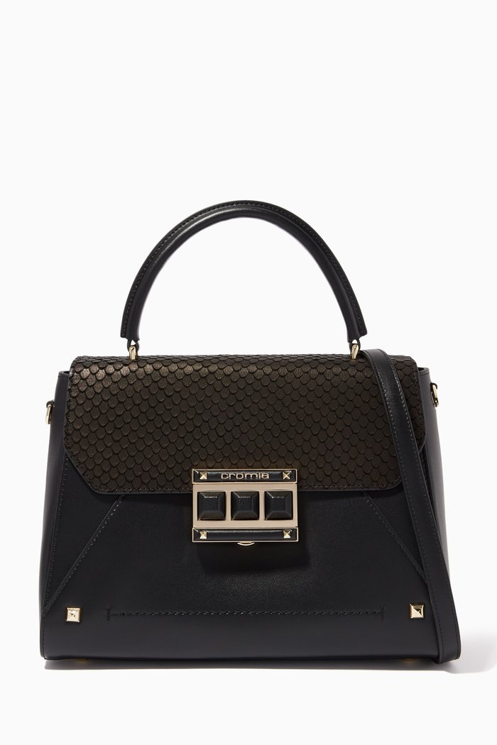 

Exotic Handbag in Calfskin, Black
