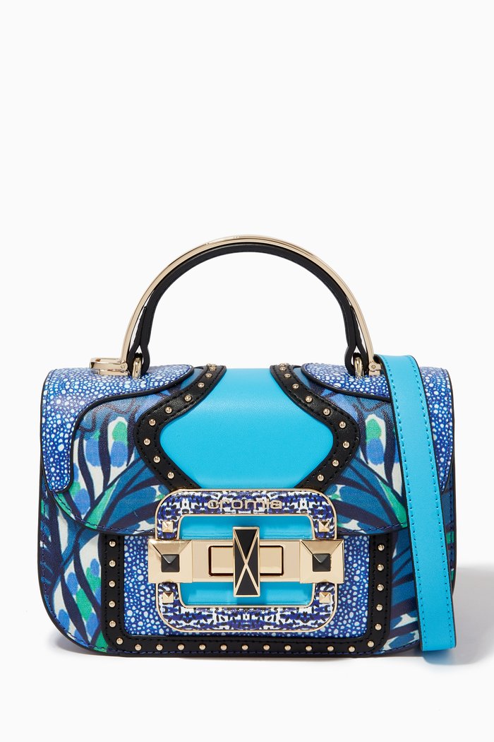

IT Kaylane Shoulder Bag in Calfskin, Blue