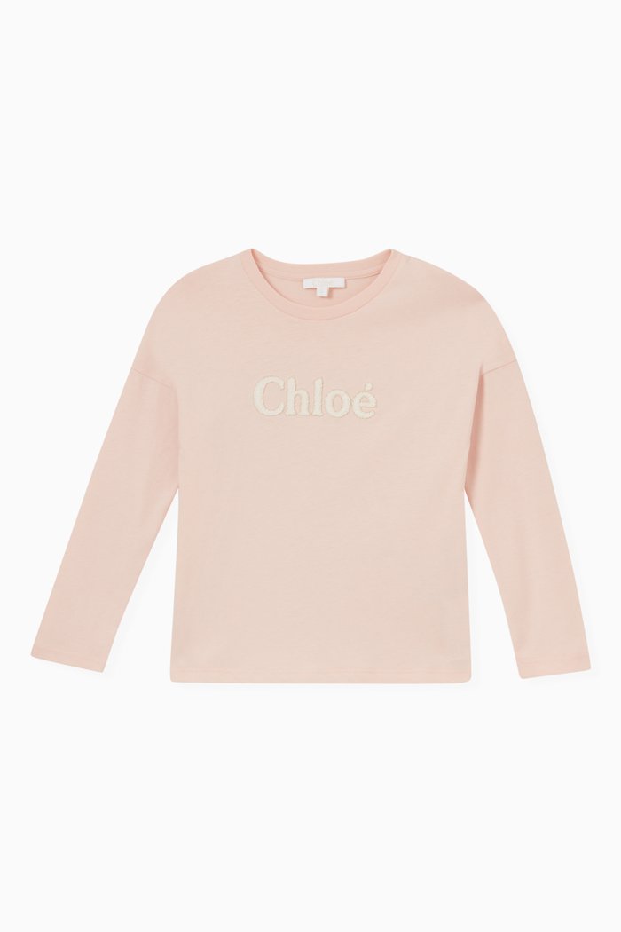 

Logo Top in Organic Cotton Jersey, Pink