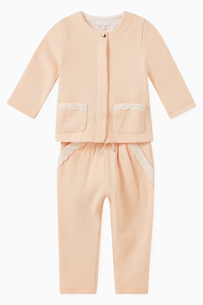

Tracksuit in Cotton, Set of Two, Pink