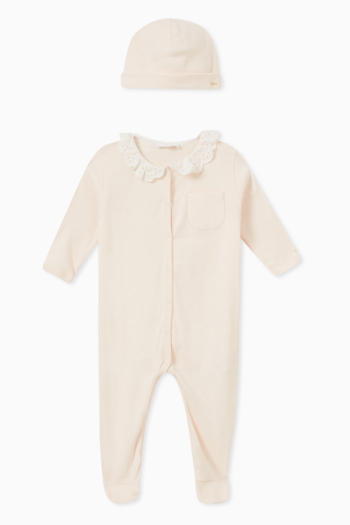 

Pyjama & Hat in Cotton, Set of Two, Pink