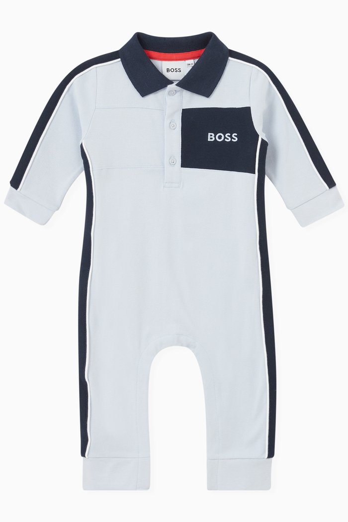 

Logo Overalls in Cotton, Blue