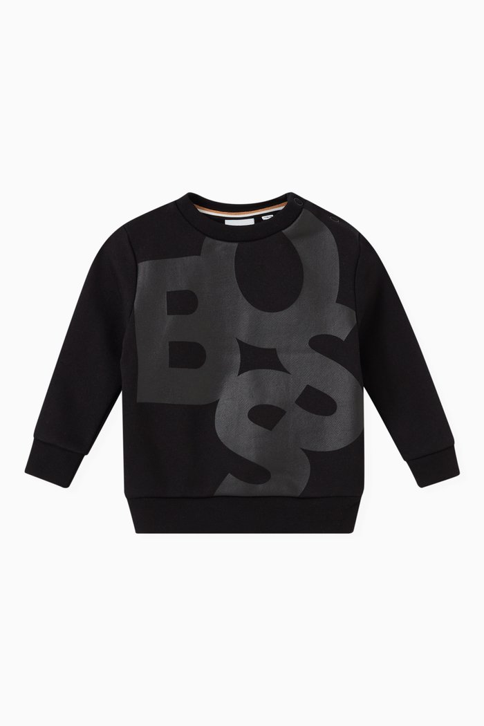 

Logo Sweatshirt in Cotton, Black