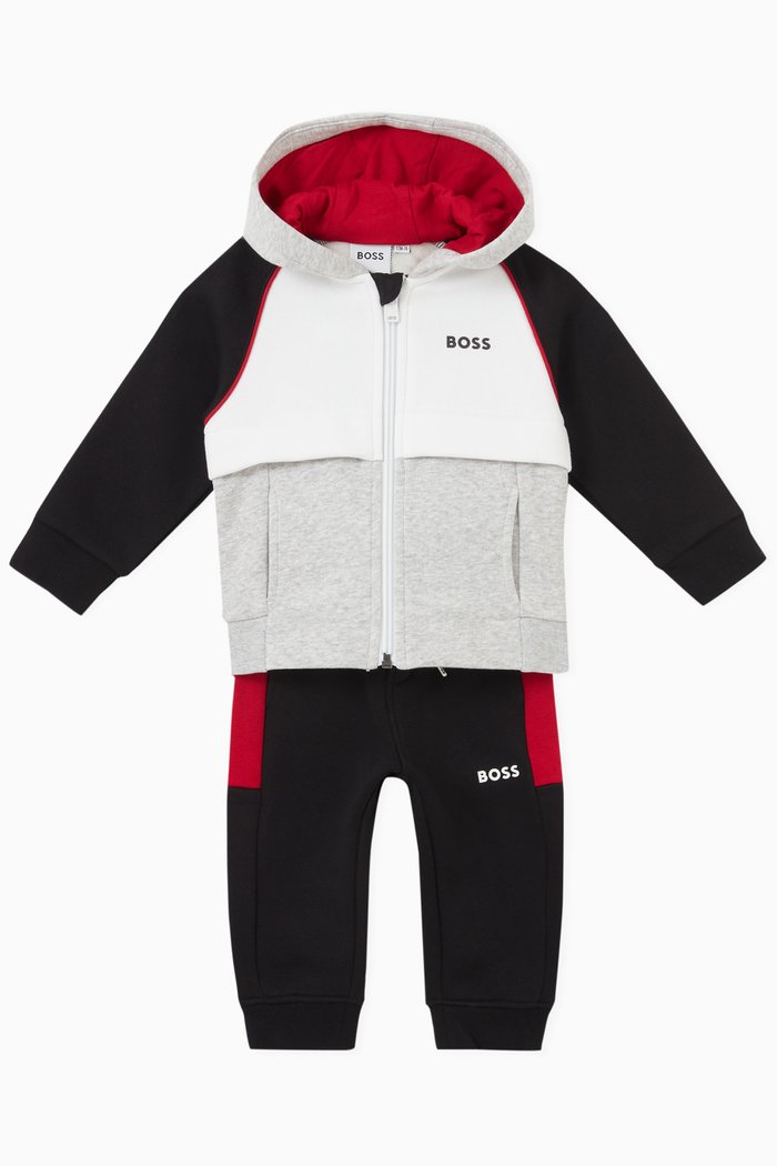 

Logo Tracksuit in Cotton, Black