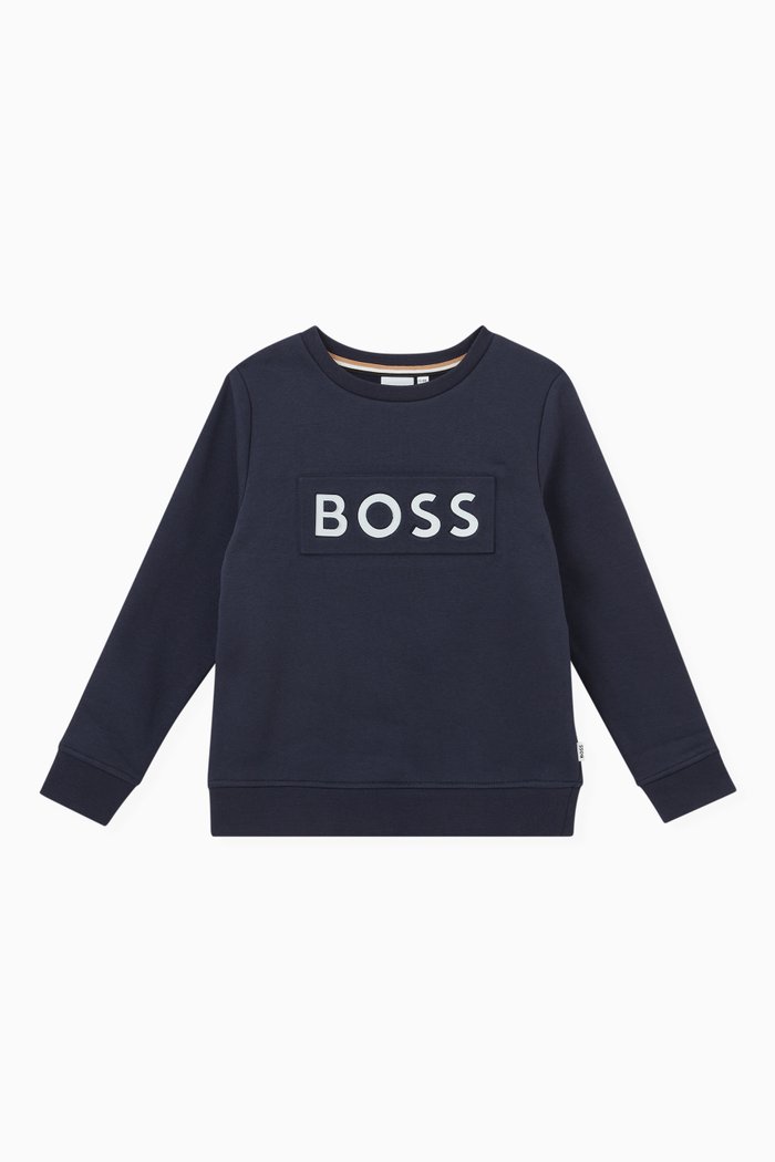 

Logo Sweatshirt in Cotton, Blue