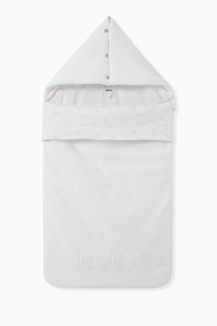 

Logo Sleeping Bag in Cotton, White
