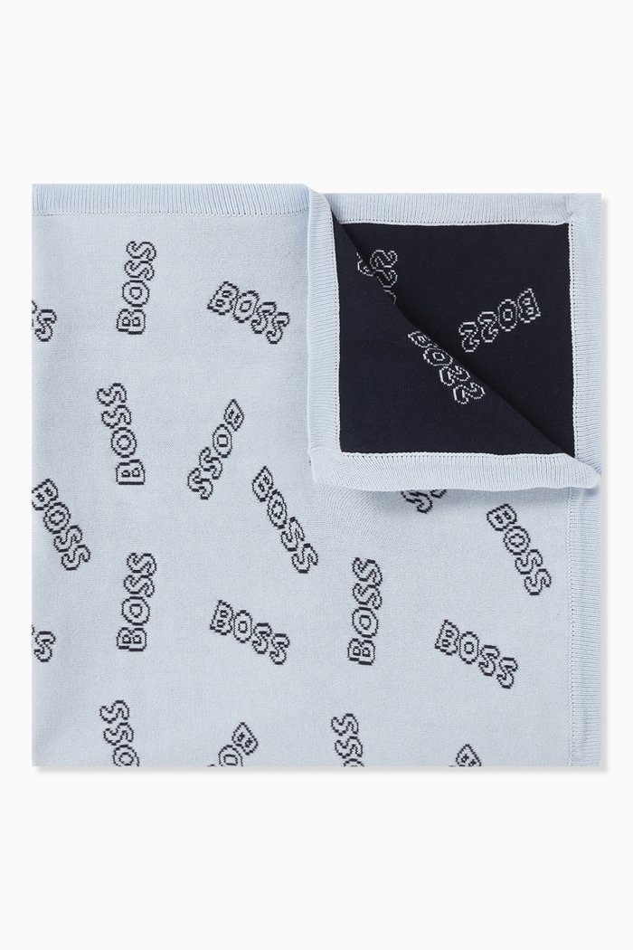 

Logo Blanket in Cotton, Blue