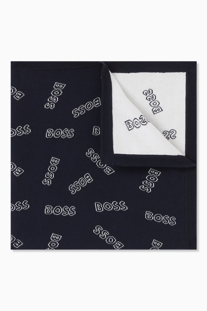 

Logo Blanket in Cotton, Blue