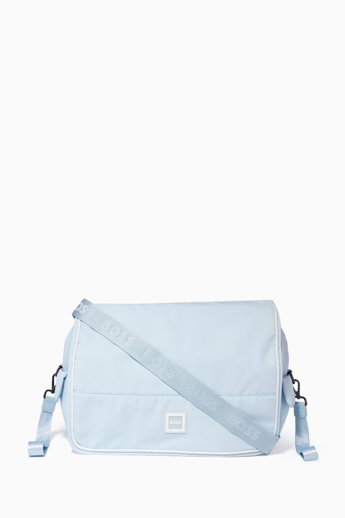

Logo Patch Changing Bag, Blue