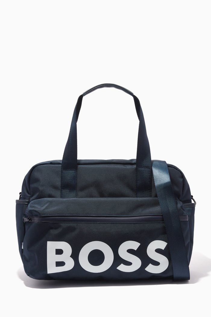 

Big Logo Changing Bag in Canvas, Blue