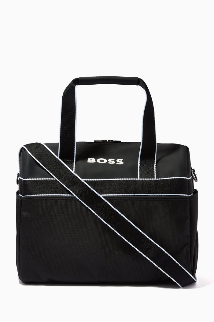 

Logo Print Changing Bag, Black