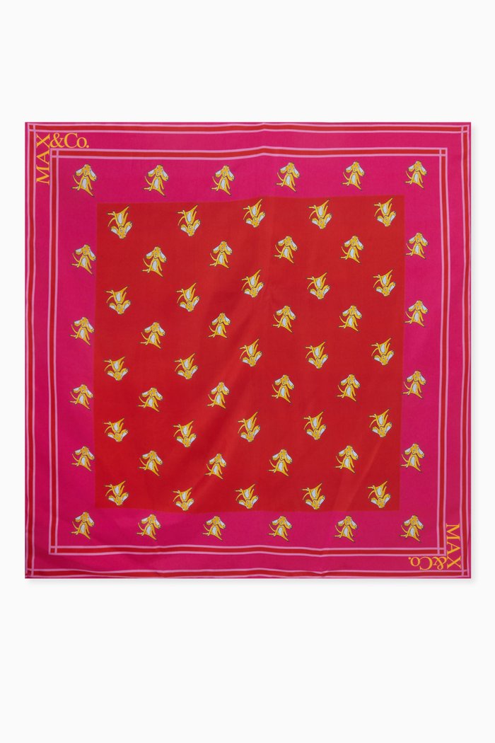 

Battista Foulard Scarf in Silk, Red