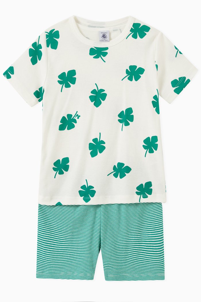 

Clover Pyjama Set in Cotton, Green