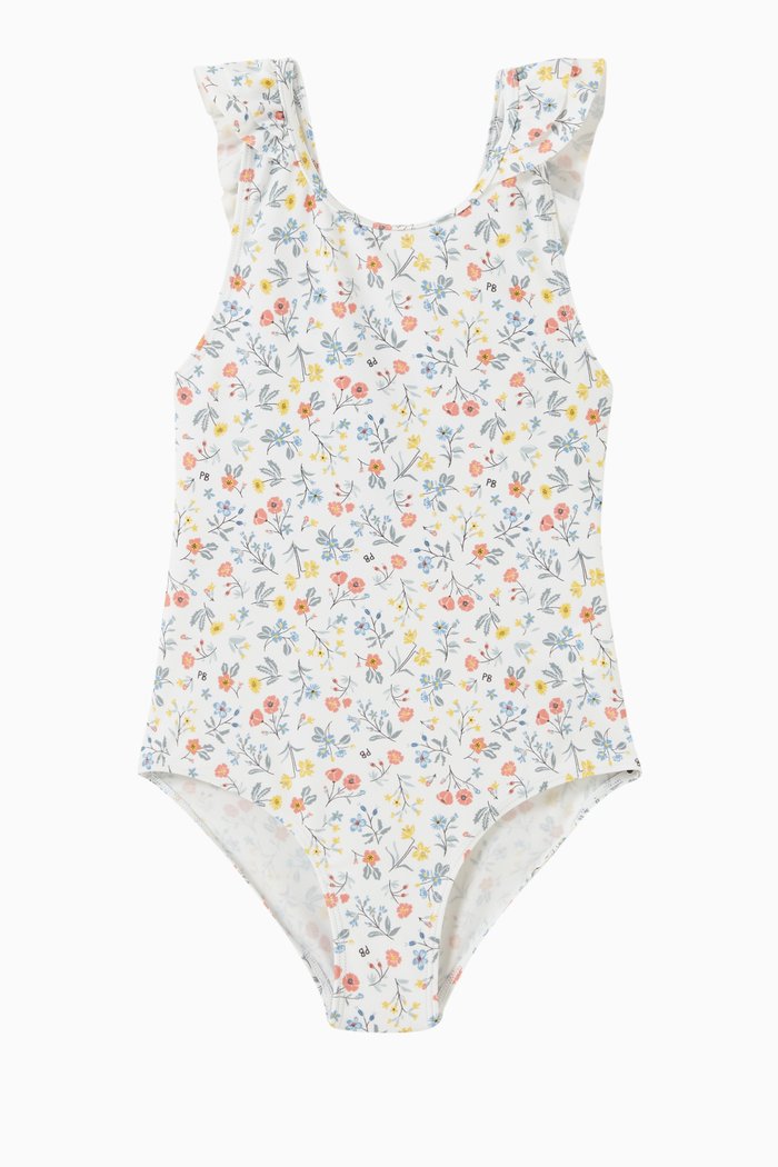 Floral One-Piece Swimsuit, Multicolour