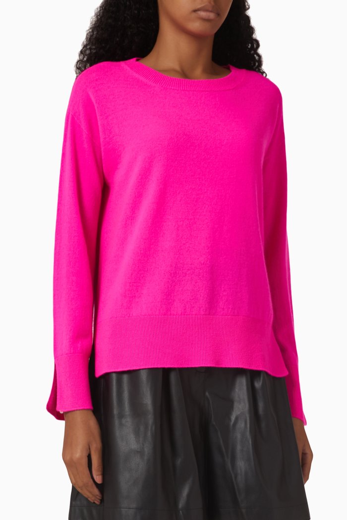 Sonia Sweater in Wool & Cashmere, Pink