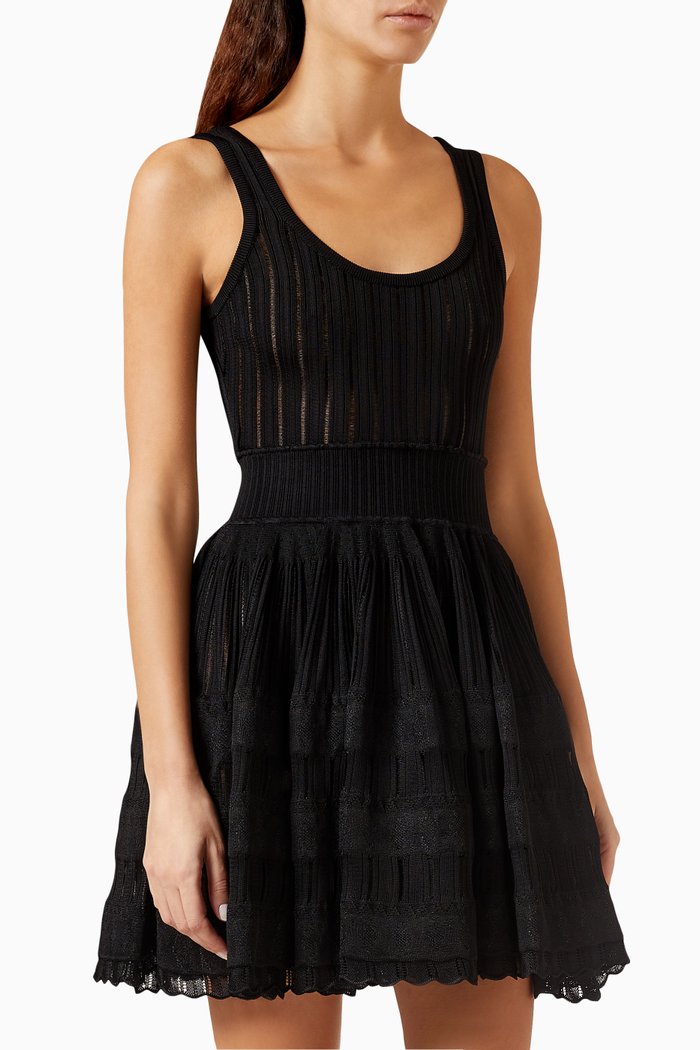 

Skater Dress in Shiny Crinoline, Black