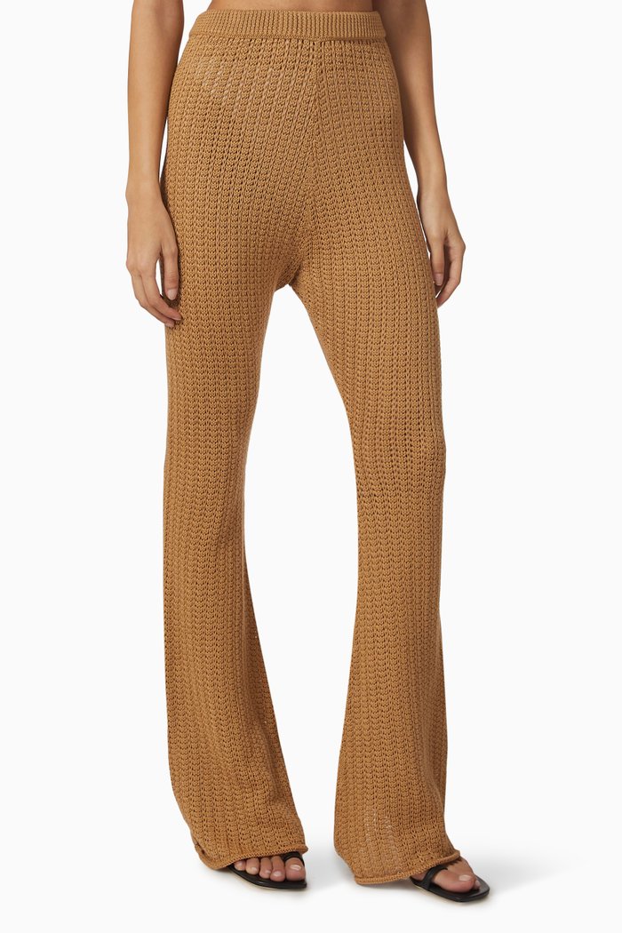 

Halle Knit Pants, Brown