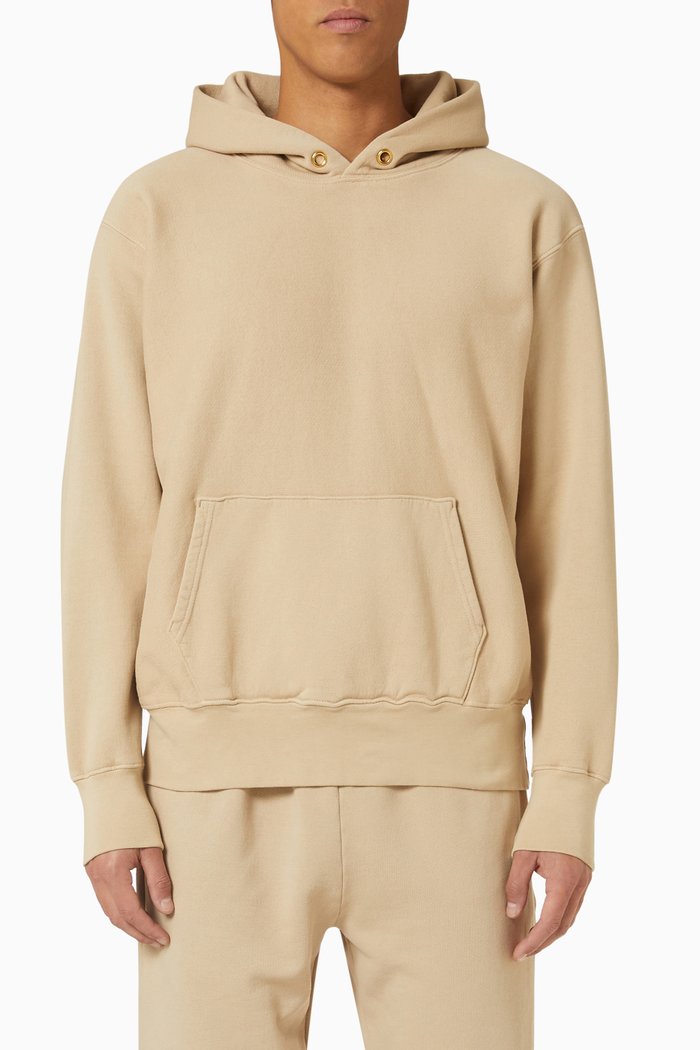 

Cropped Hoodie in Heavyweight Fleece, Neutral