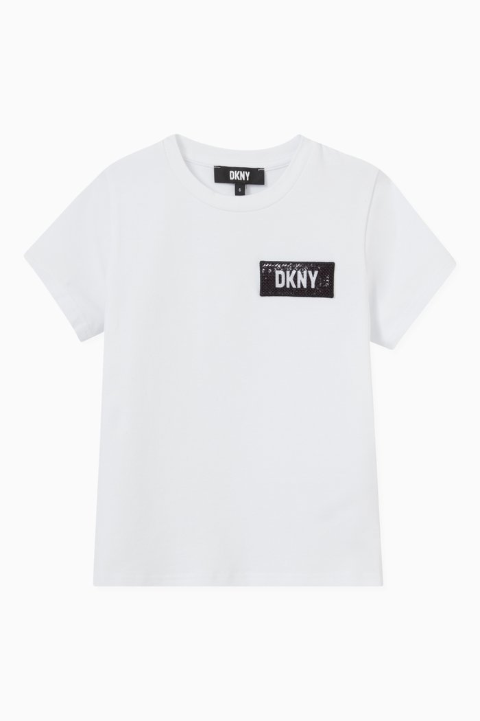 

Logo Patch T-shirt in Jersey, White