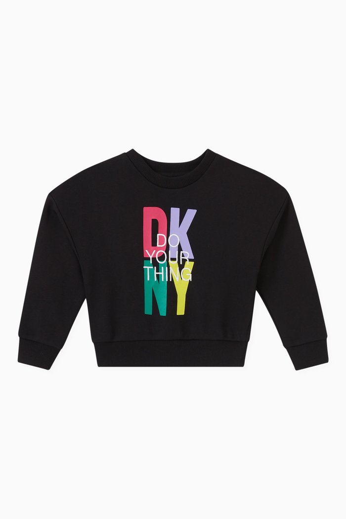 

Logo Sweatshirt in Cotton, Black