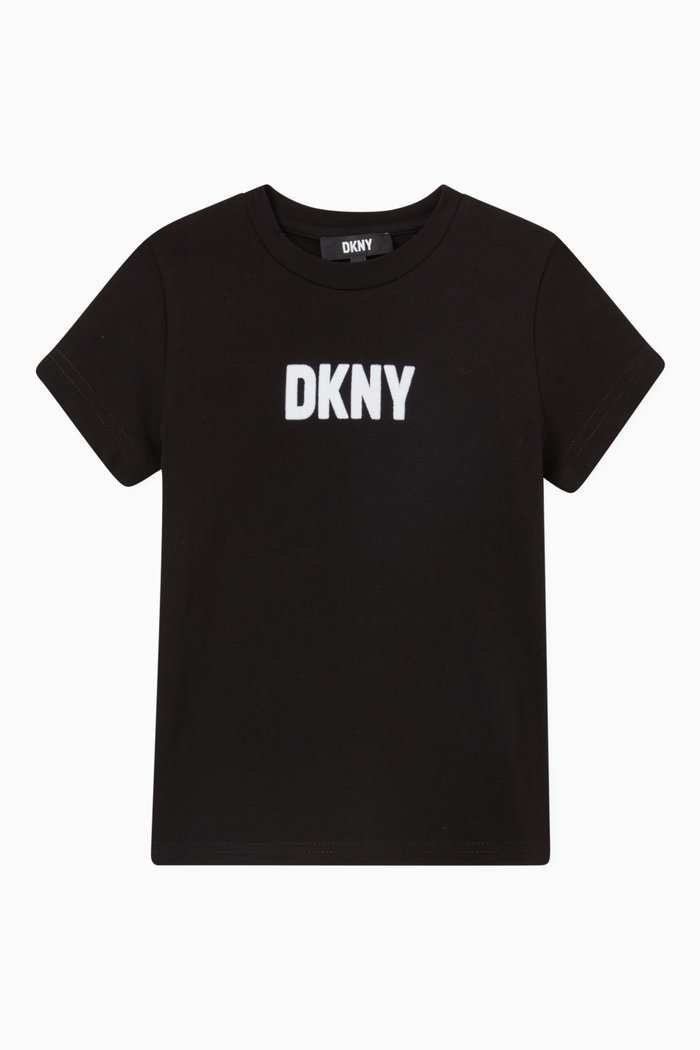 

Logo Print T-Shirt in Jersey, Black